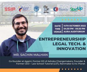Entrepreneurship, Legal Tech. & Innovation
