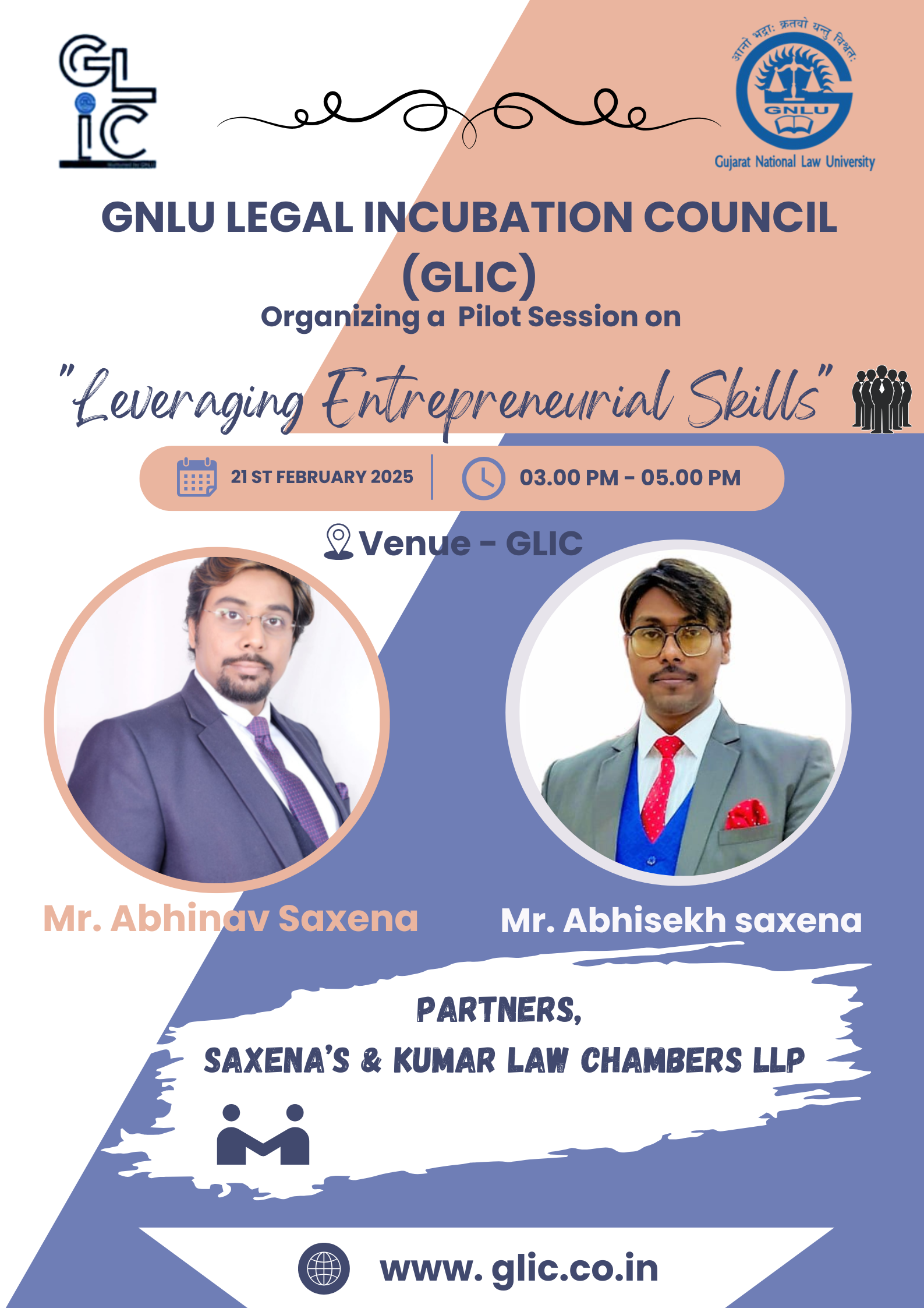 Piloting session by Saxena’s and Kumar Law Chambers